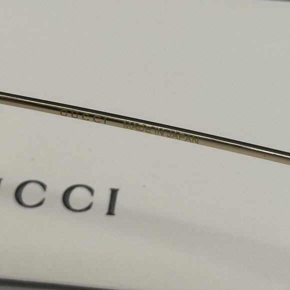 NEW GUCCI SUNGLASSES GG1147S 005 WITH EARRINGS GOLD WOMEN EYEWEAR GUCCI